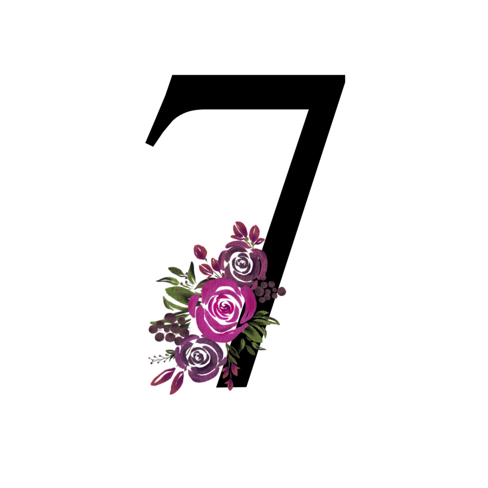 bloemen letter alfabet png