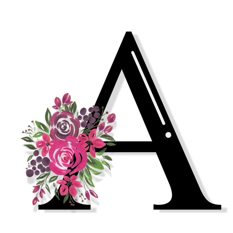 Floral Letter Alphabet png
