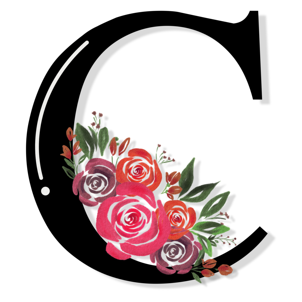 Floral Letter Alphabet png