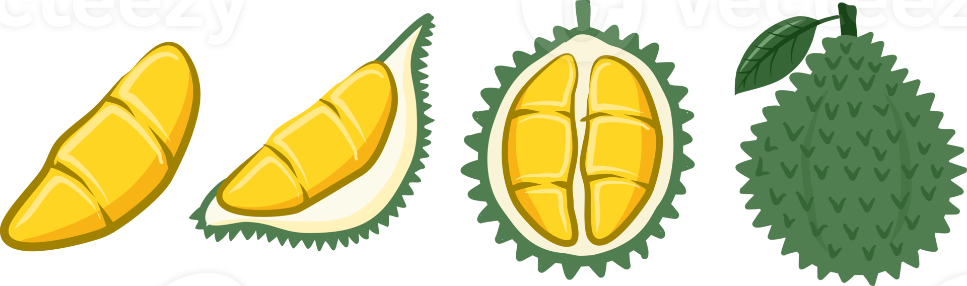 Durian Collection fruits png