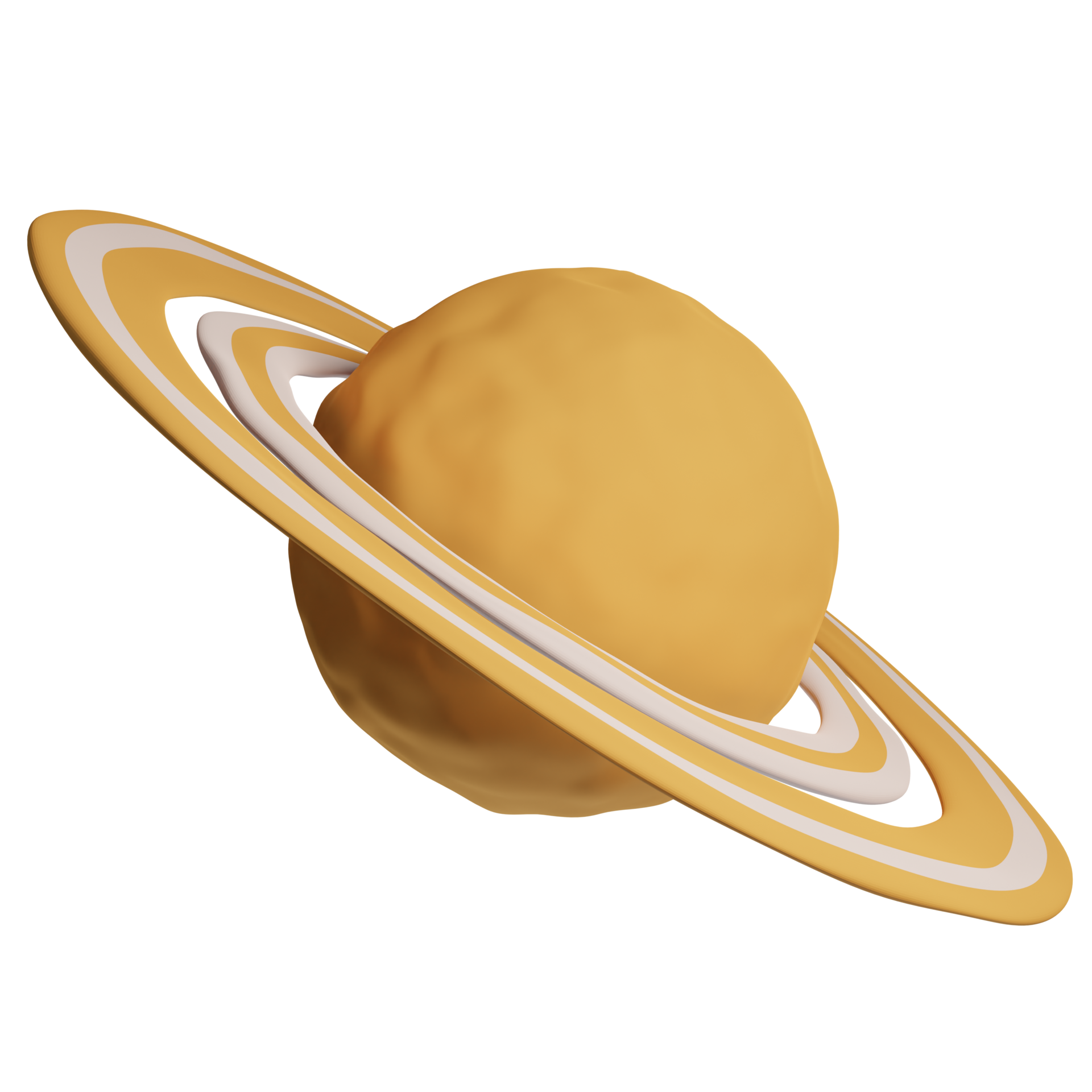 Free 3d cartoon planet saturn. Planet with rings. 3d illustration. 3d  render 8507062 PNG with Transparent Background