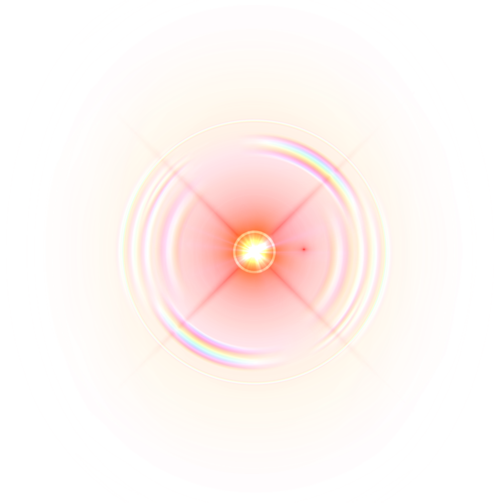 Lens flare light special effect background png