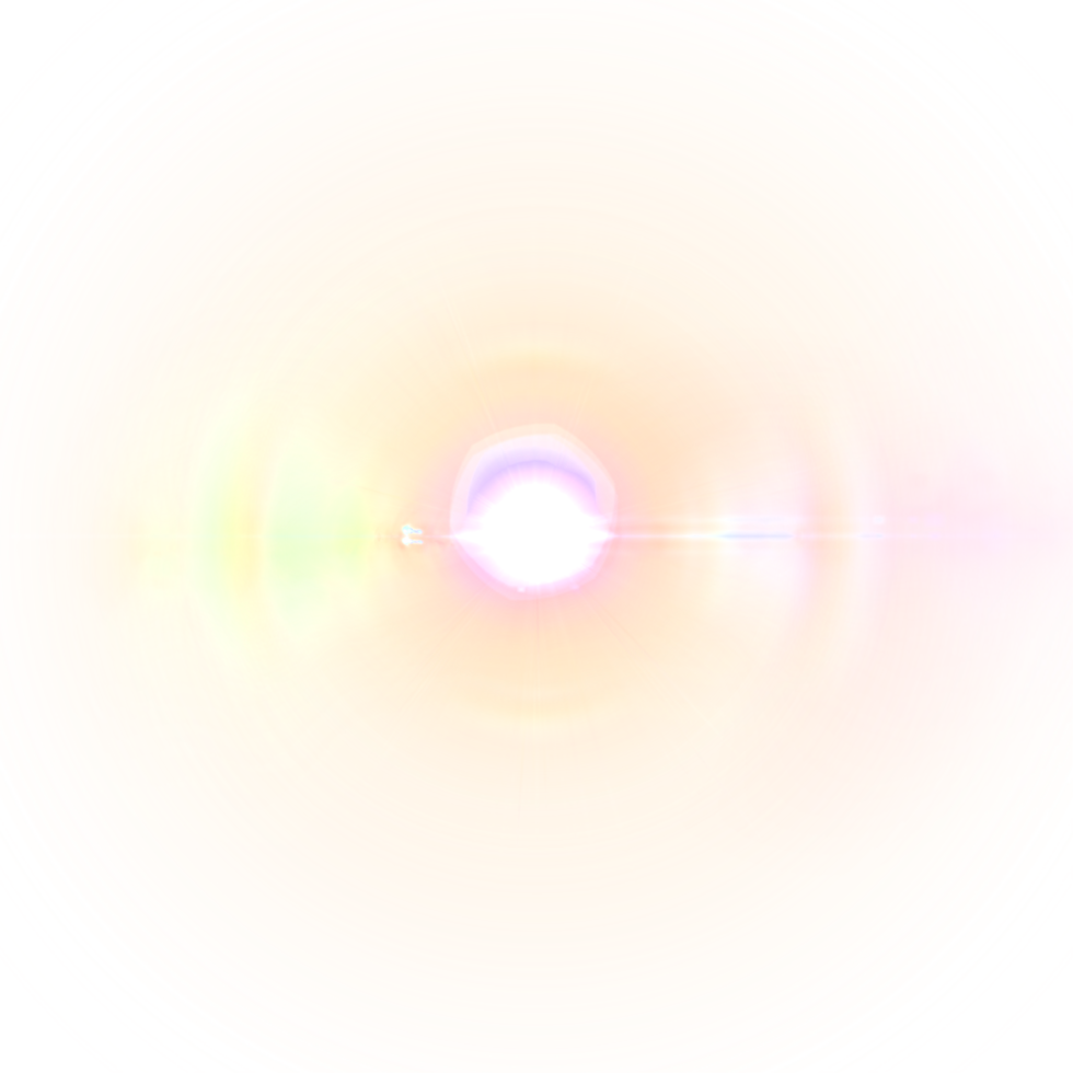 Lens flare light special effect background png