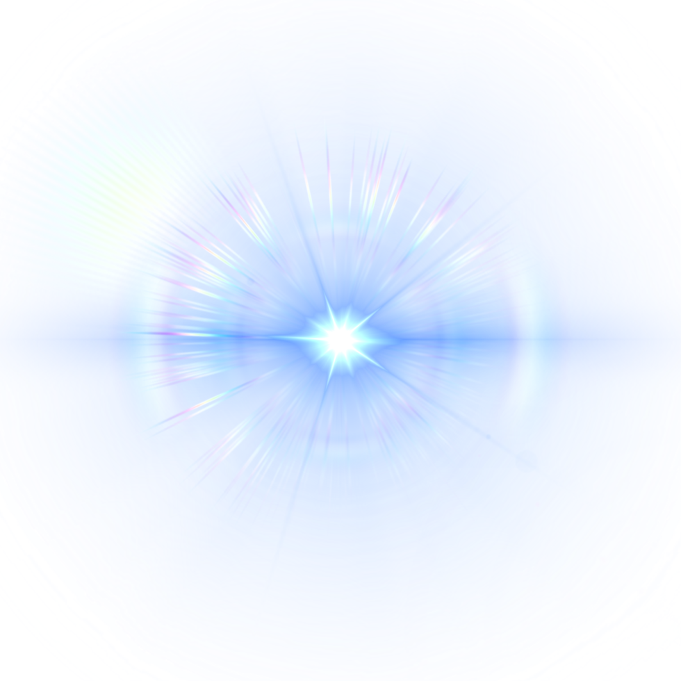 Lens flare light special effect background png