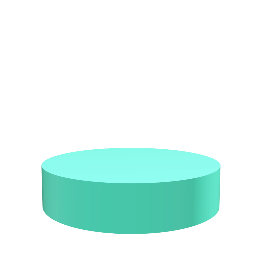 3D podium shape element png