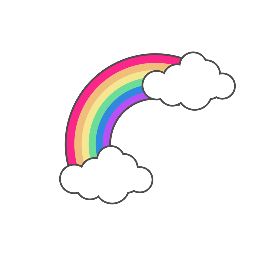 Free arco iris de dibujos animados kawaii abstracto 8507596 PNG with  Transparent Background