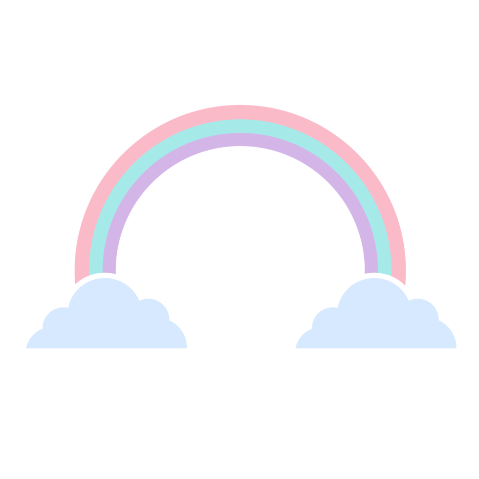 abstracte kawaii cartoon regenboog png