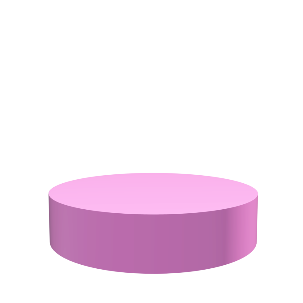 3D podium shape element png