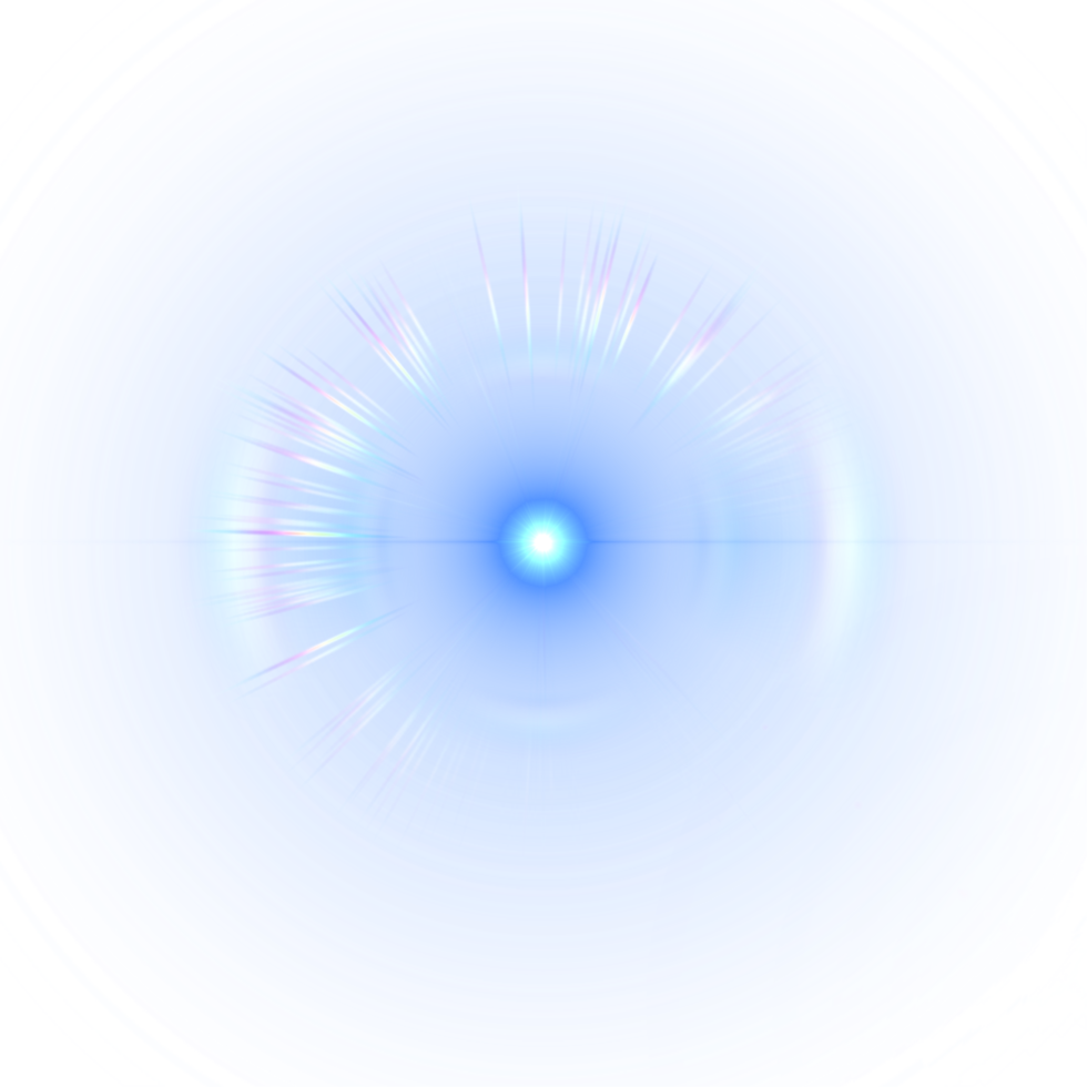 Lens flare light special effect background png