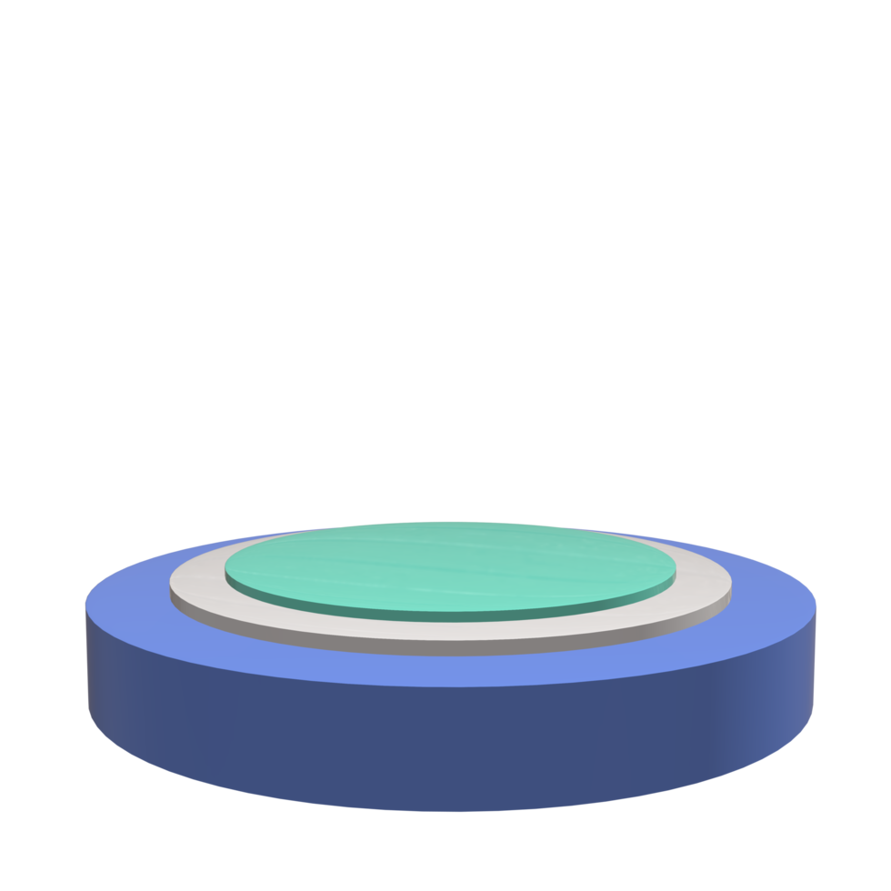 3D podium shape element png