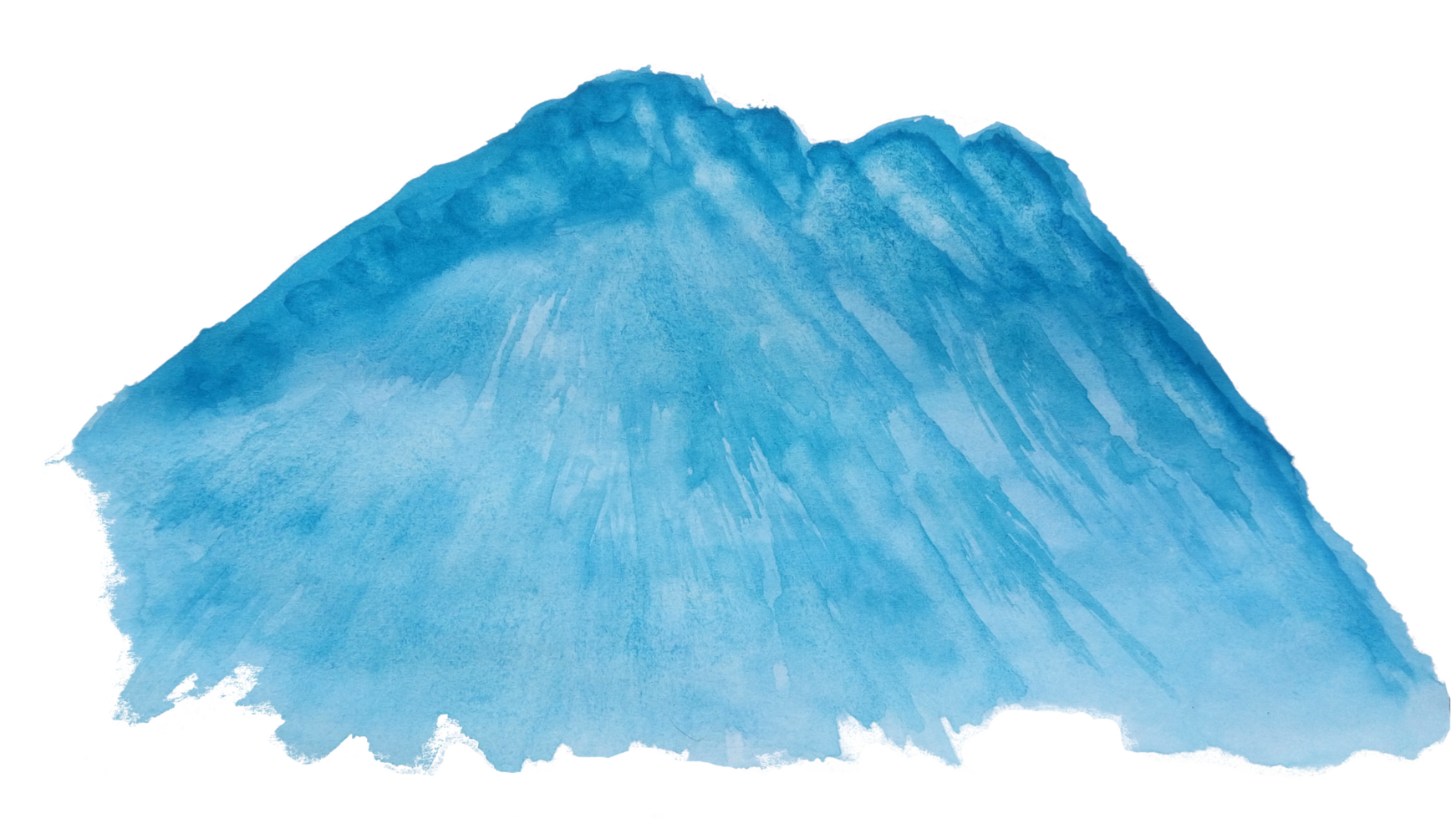 watercolor mountain hand drawn png