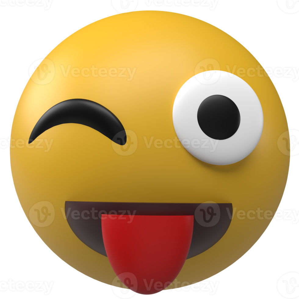 renderização 3d ícone emoji png