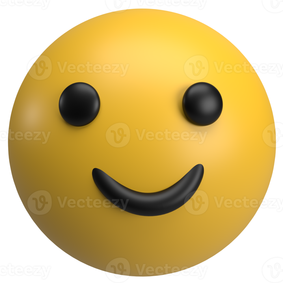 renderização 3d ícone emoji png