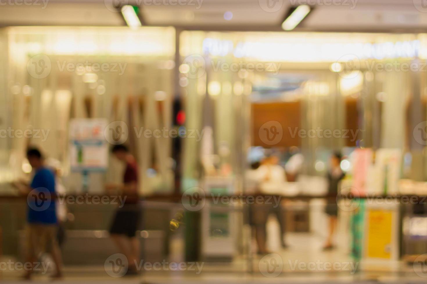 store blur background with bokeh photo