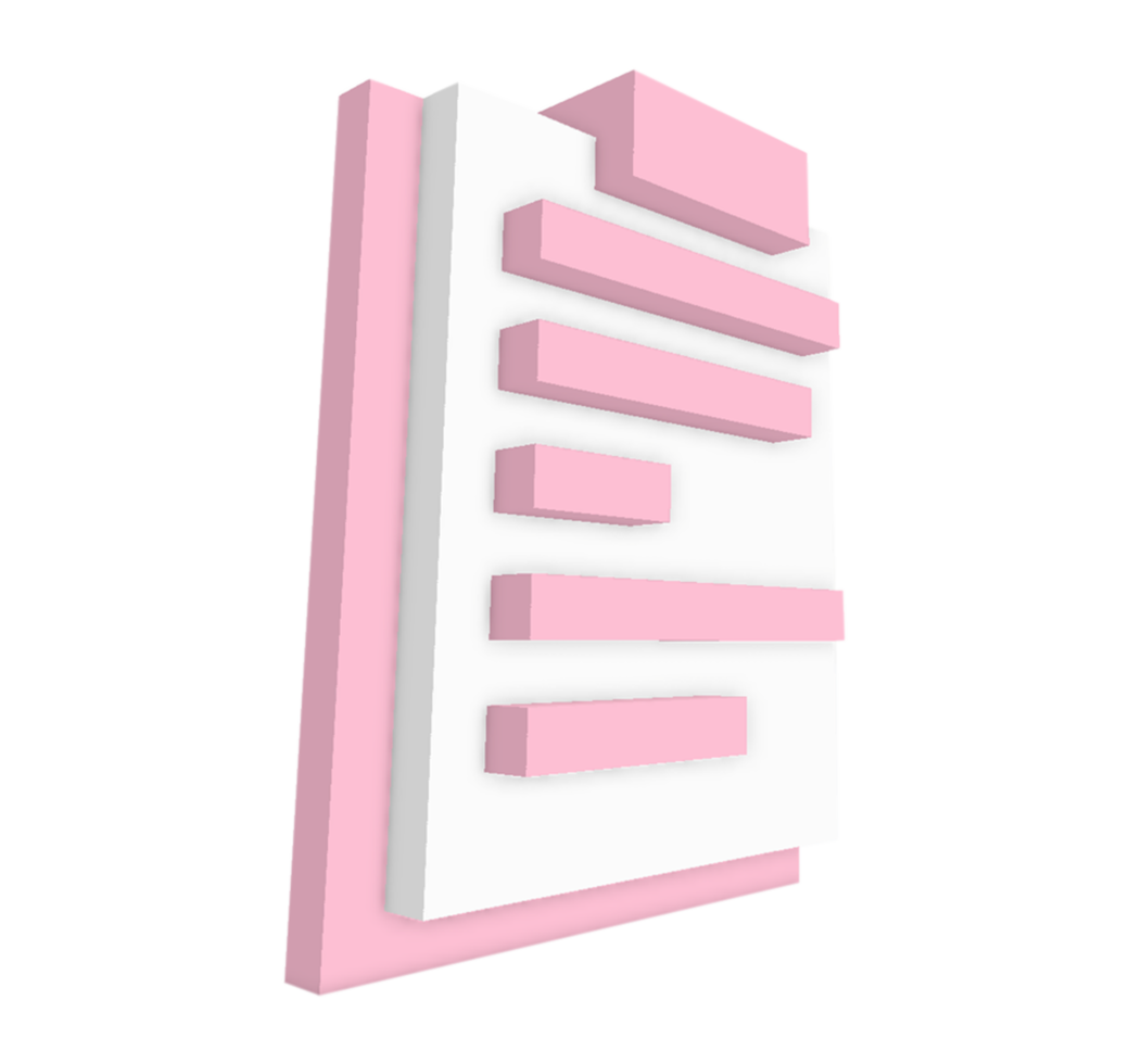 3D Illustration of a Document png