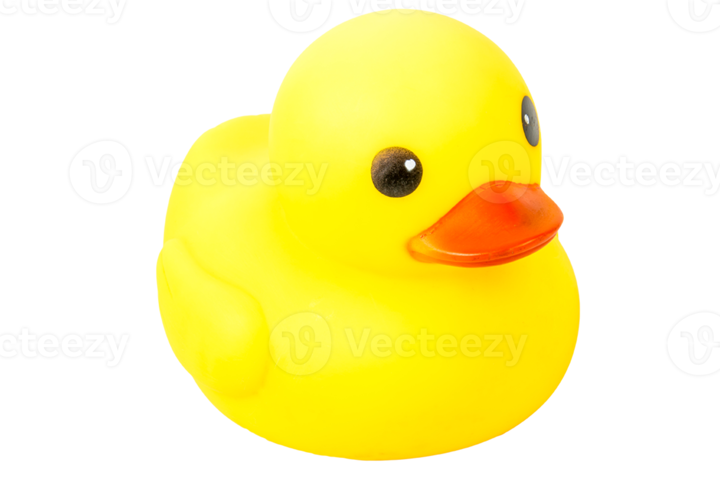 canard en caoutchouc jaune de bain sur fond isolé png