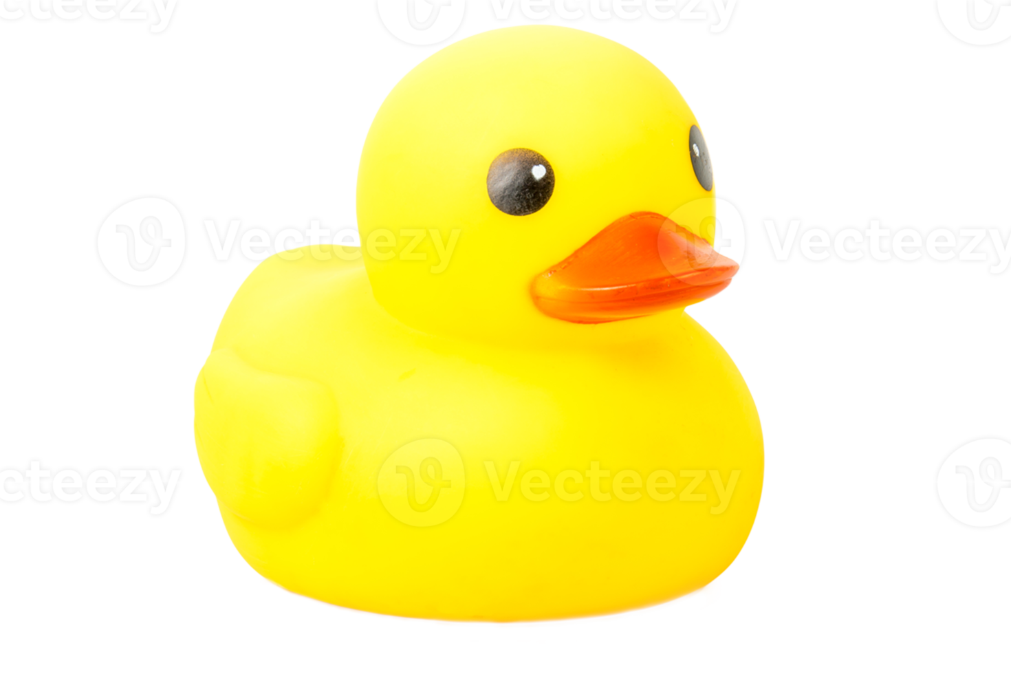 canard en caoutchouc jaune de bain sur fond isolé png