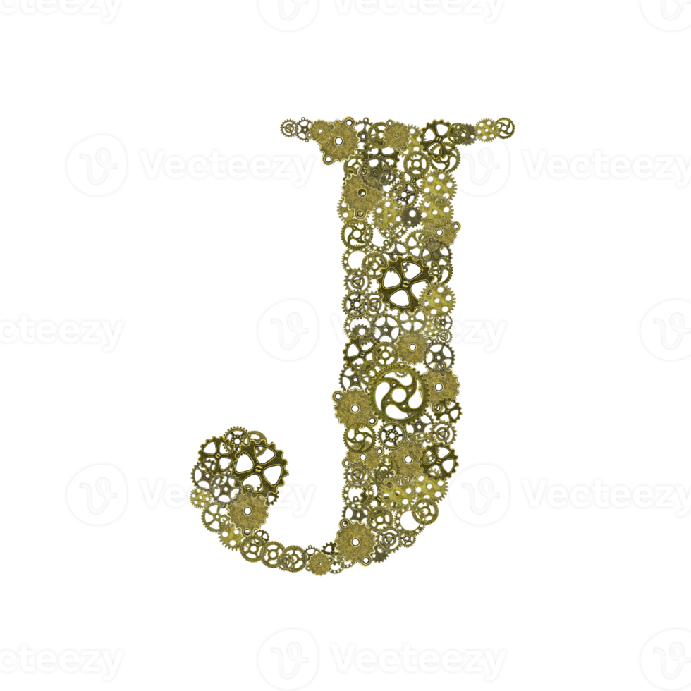 alphabet , gears arrangement shape of alphabet png