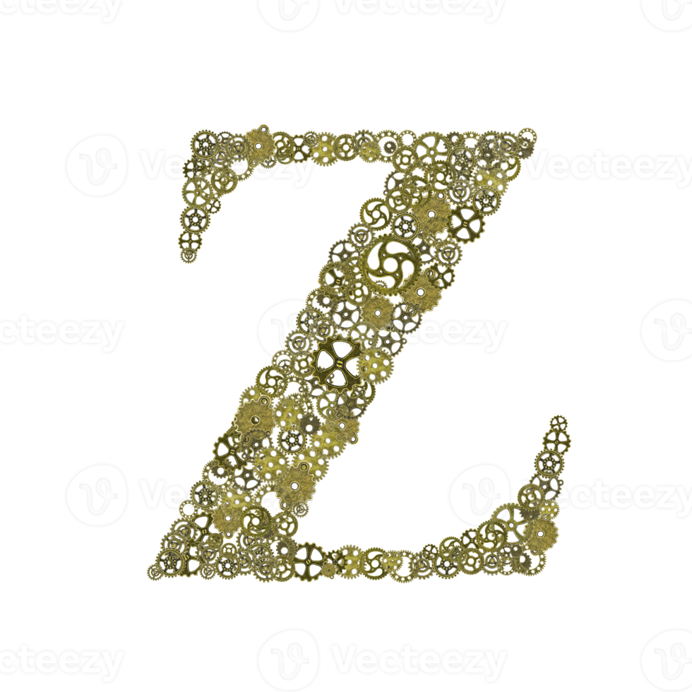 alphabet , gears arrangement shape of alphabet png
