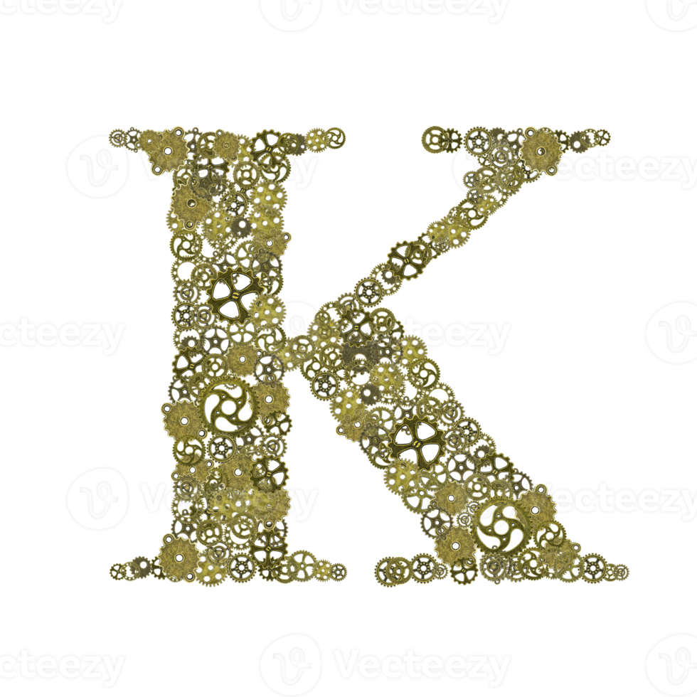 alphabet , gears arrangement shape of alphabet png