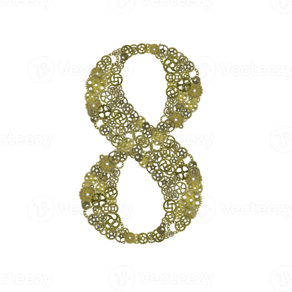 number , gears arrangement shape number png