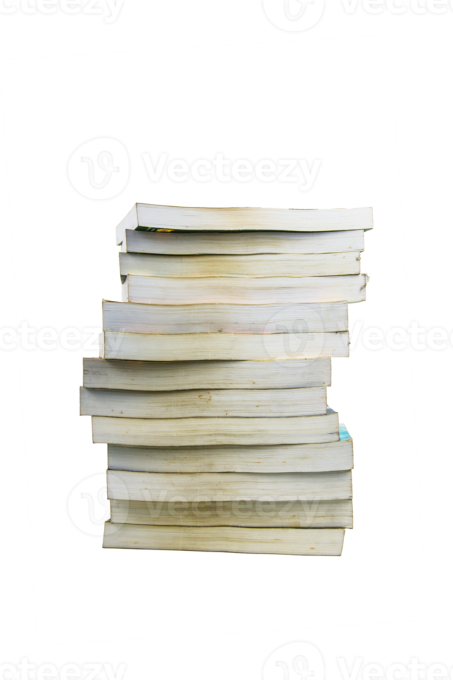 bunt böcker isolerad på vit bakgrund png