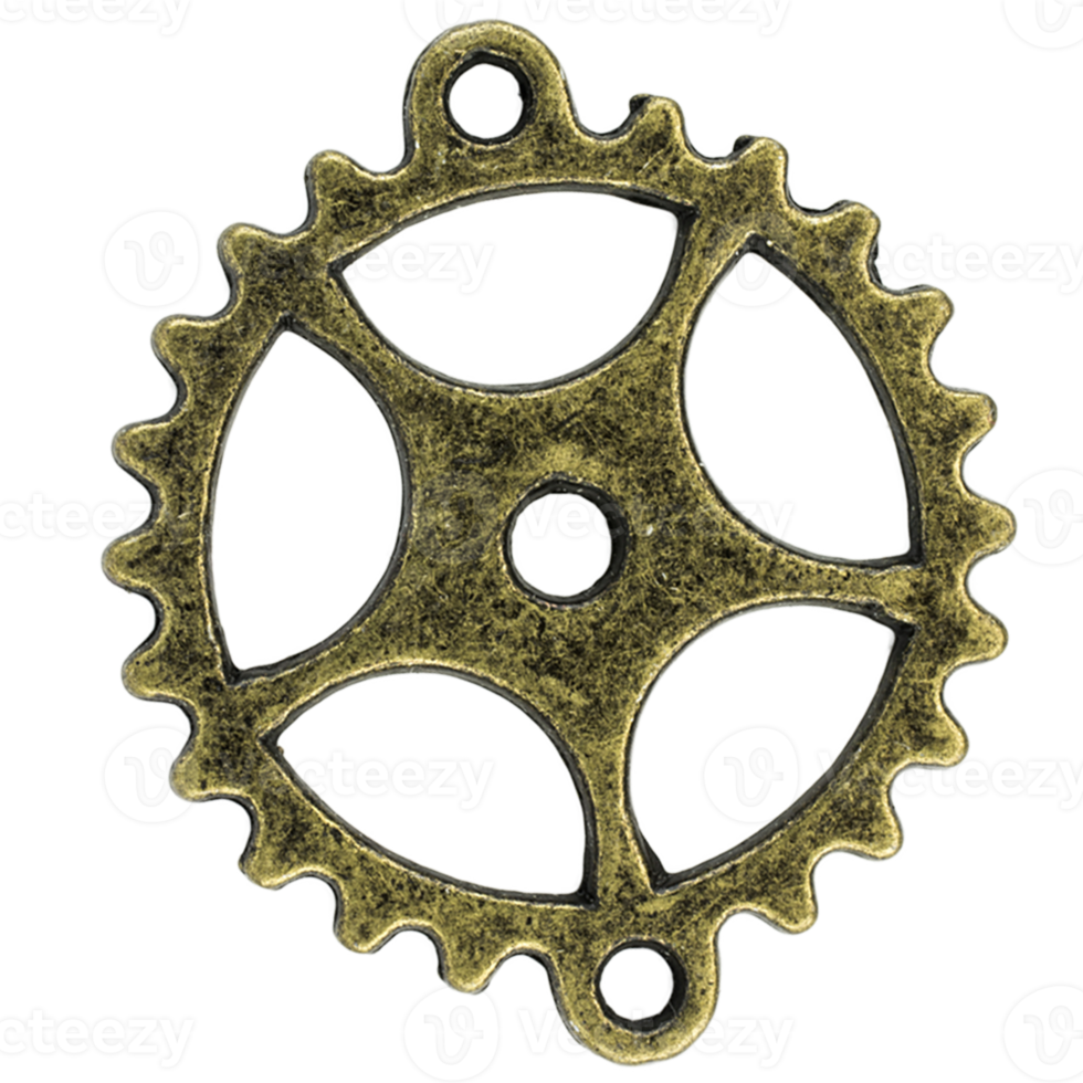 brass cog wheels on isolated background png