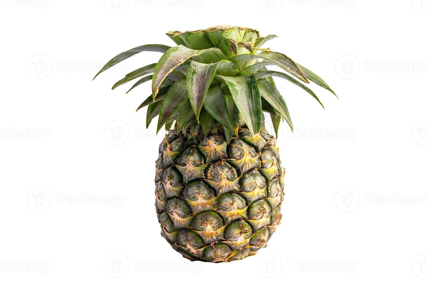 Pineapple isolated on white background with clipping path. photo