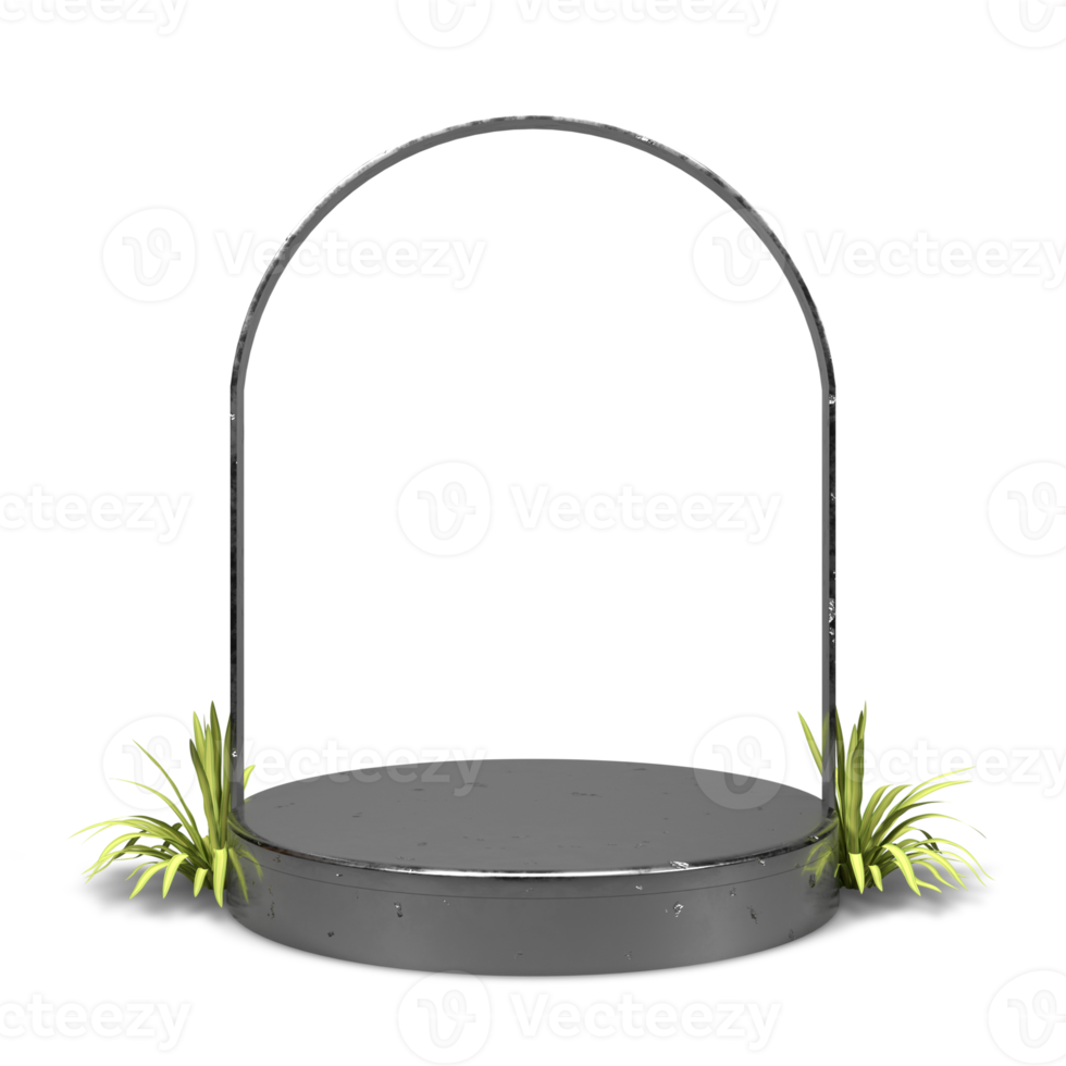 conception élégante de podium de rendu 3d png