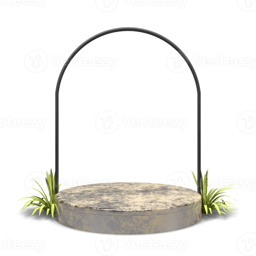 conception élégante de podium de rendu 3d png