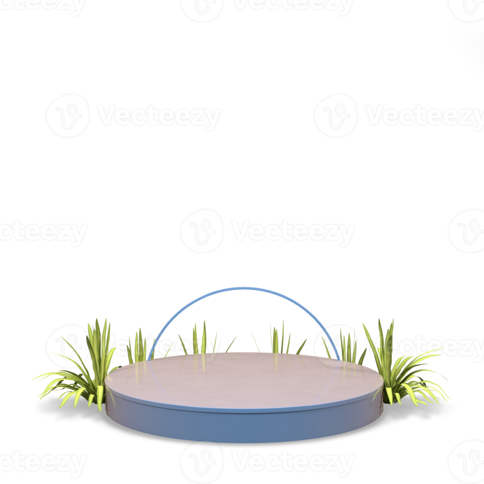elegant 3d render podium for elegant design png