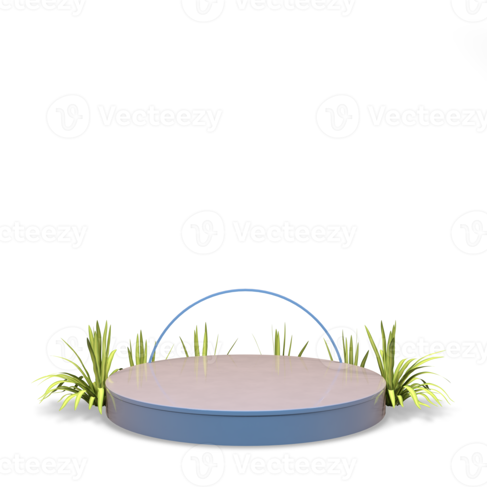 podium de rendu 3d élégant pour un design élégant png