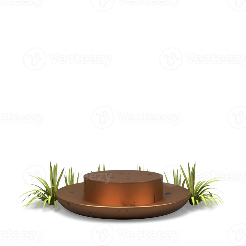 elegante podio de renderizado 3d para un diseño elegante png