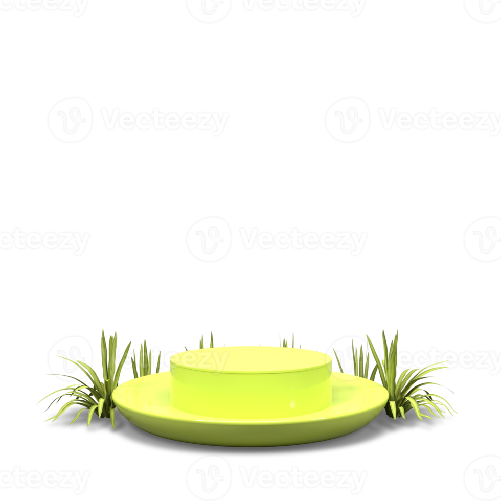 podium de rendu 3d élégant pour un design élégant png