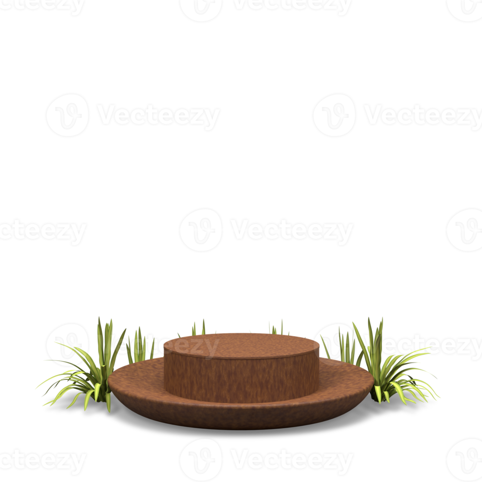 podium de rendu 3d élégant pour un design élégant png