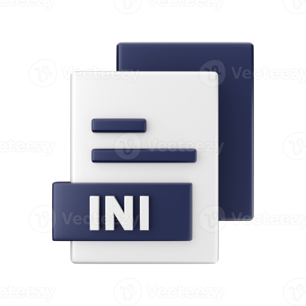 Illustrazione dell'icona del formato file 3d png