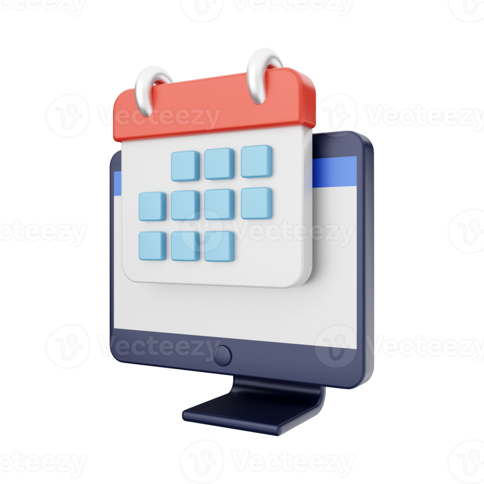 3d computer function icon illustration png