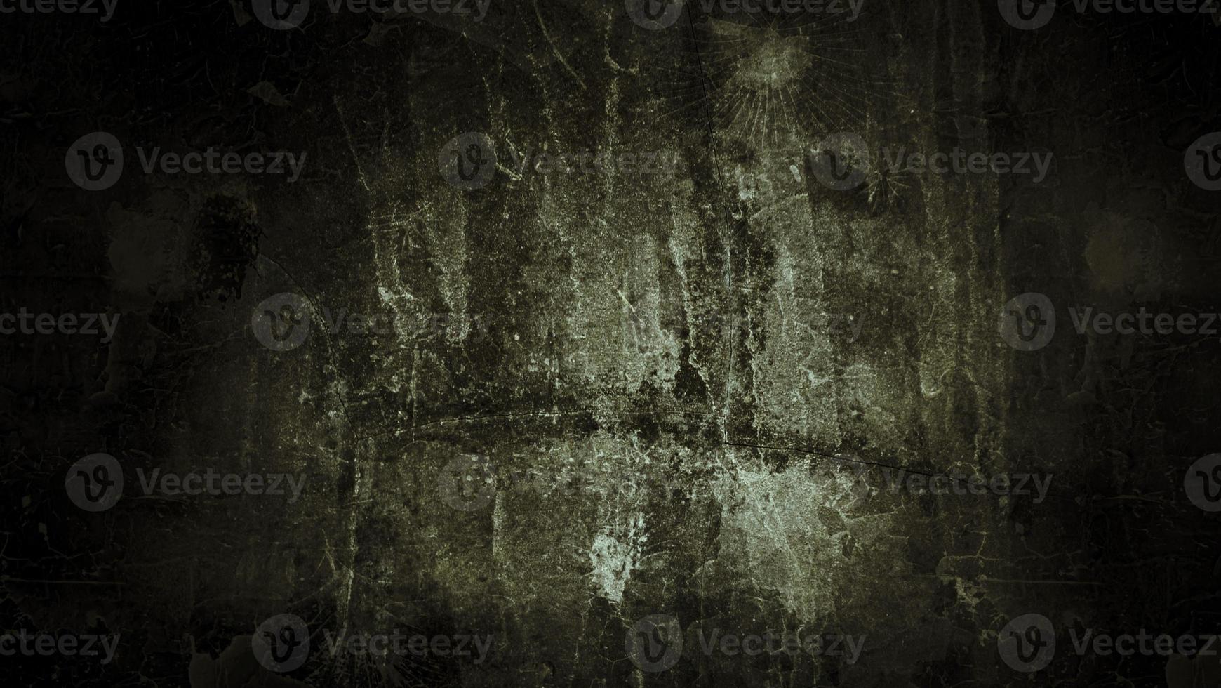 Scary dark old wall texture for the background, the wall is full of stains and scratches photo