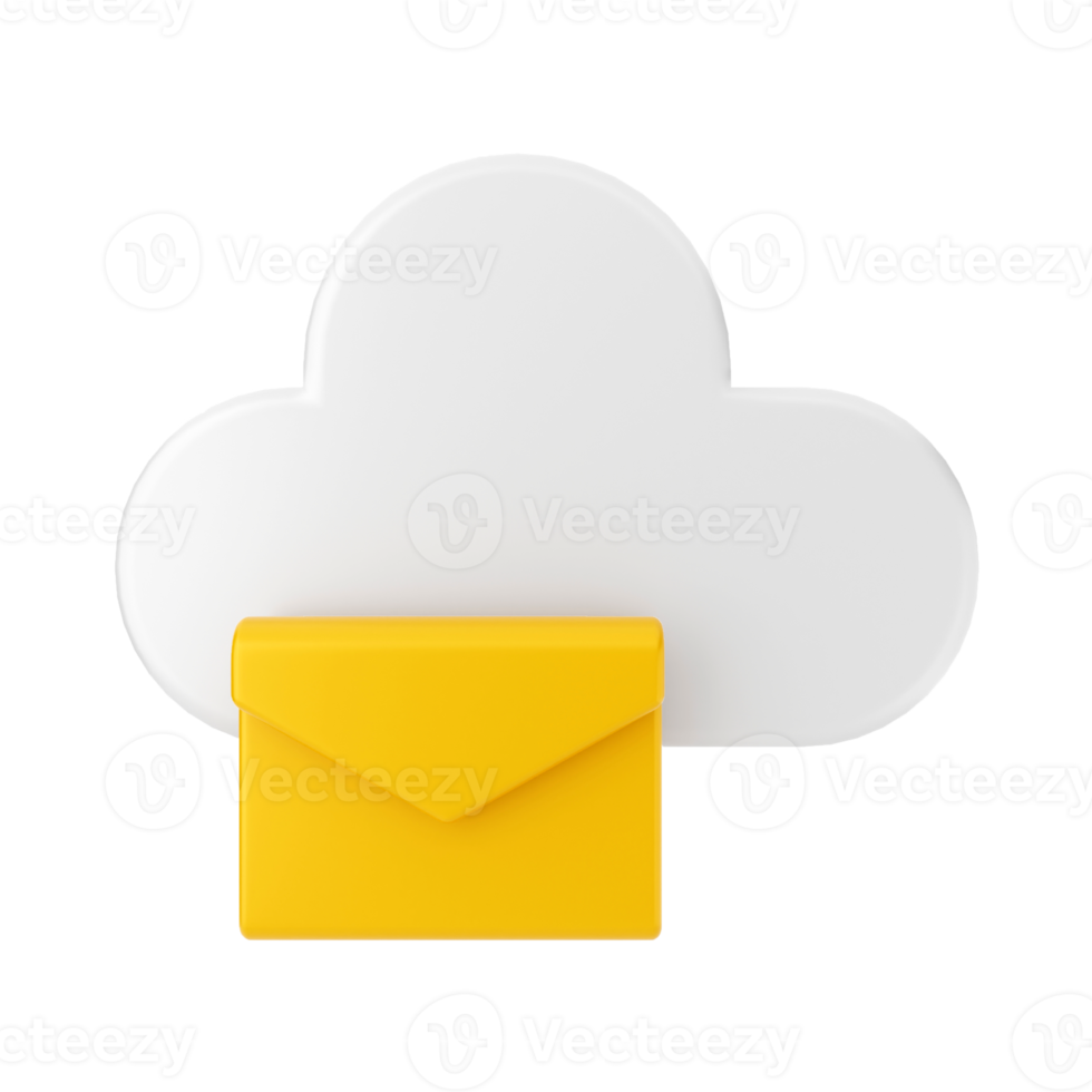 3d mail email message icon illustration png