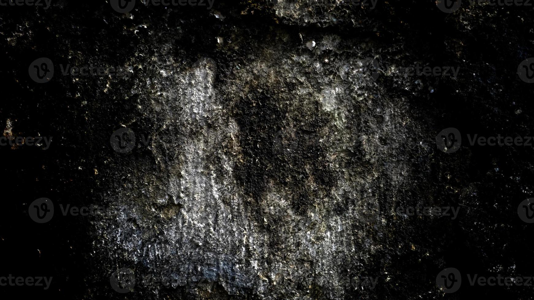 Scary dark old wall texture for the background, the wall is full of stains and scratches photo