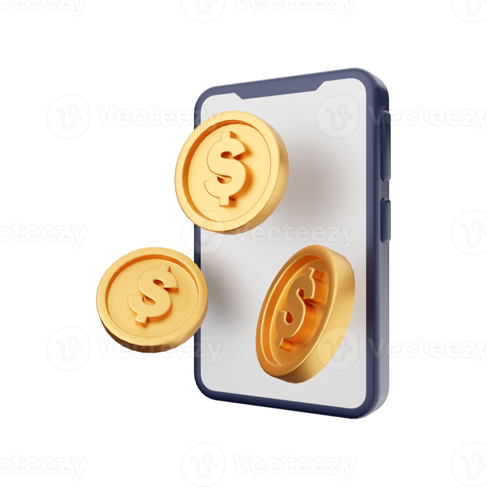 3d smartphone function icon illustration png