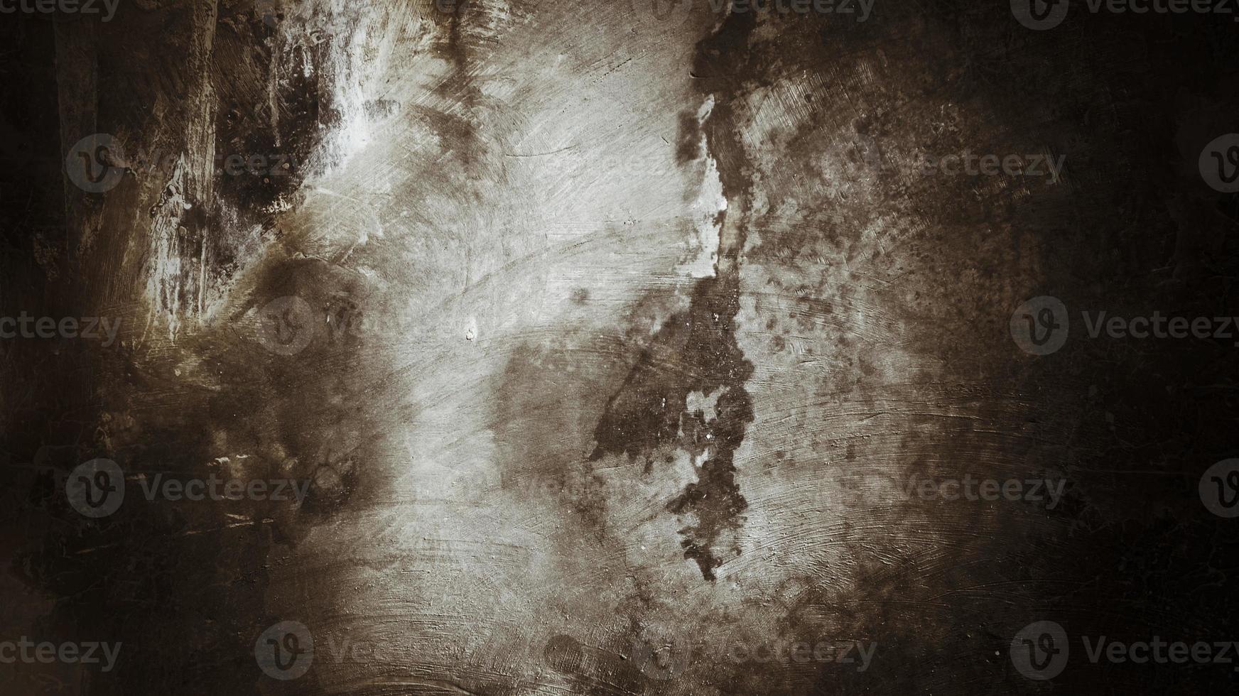 Scary dark old wall texture for the background, the wall is full of stains and scratches photo