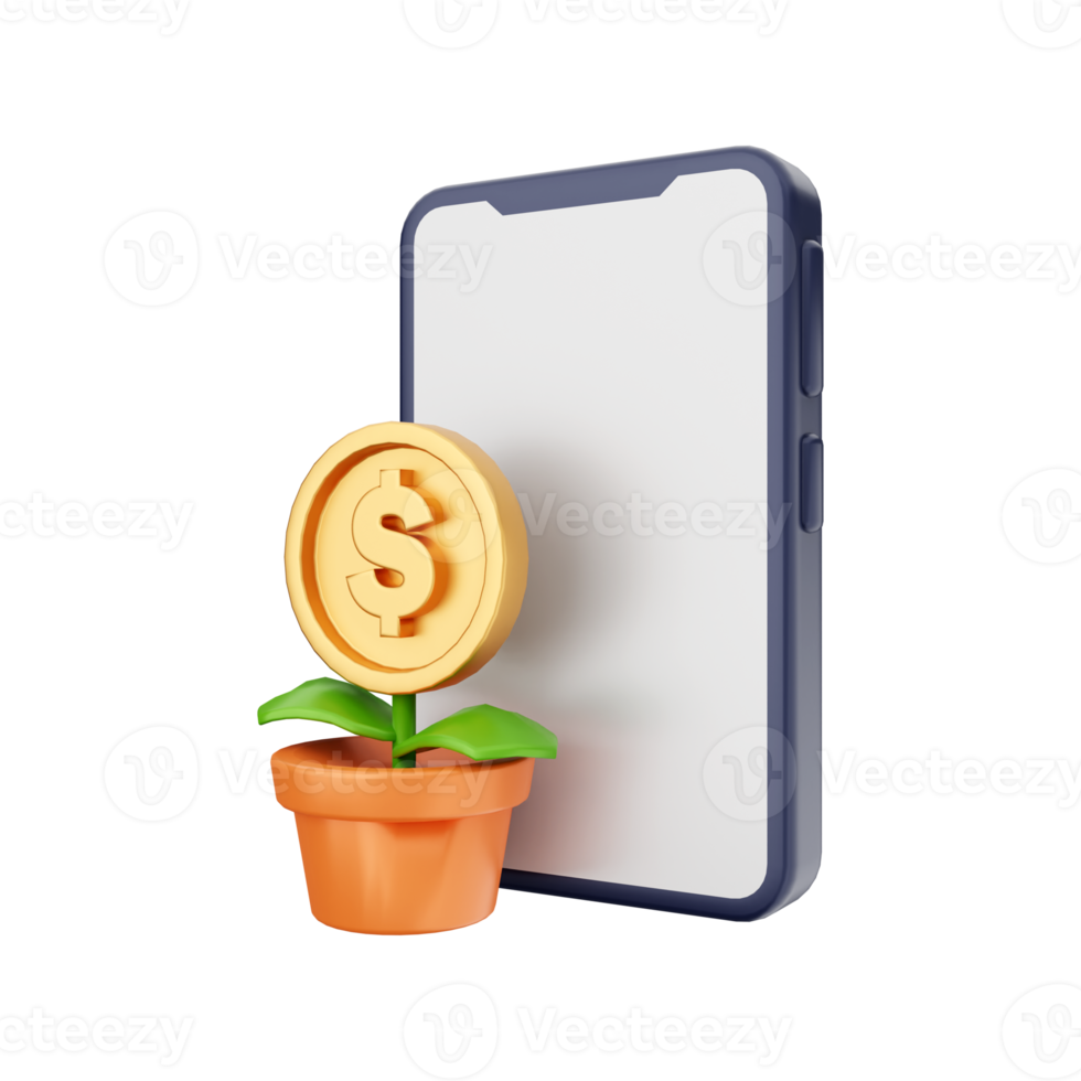 3d smartphone function icon illustration png