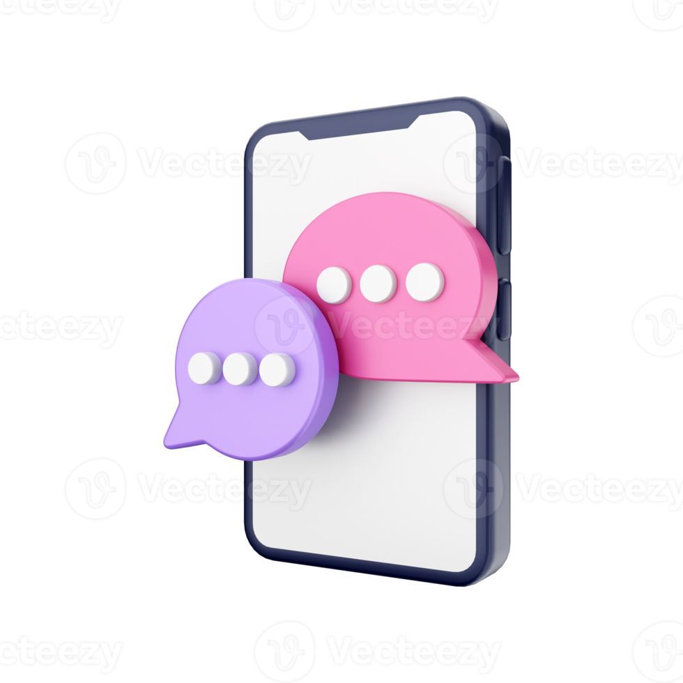 3d smartphone function icon illustration png