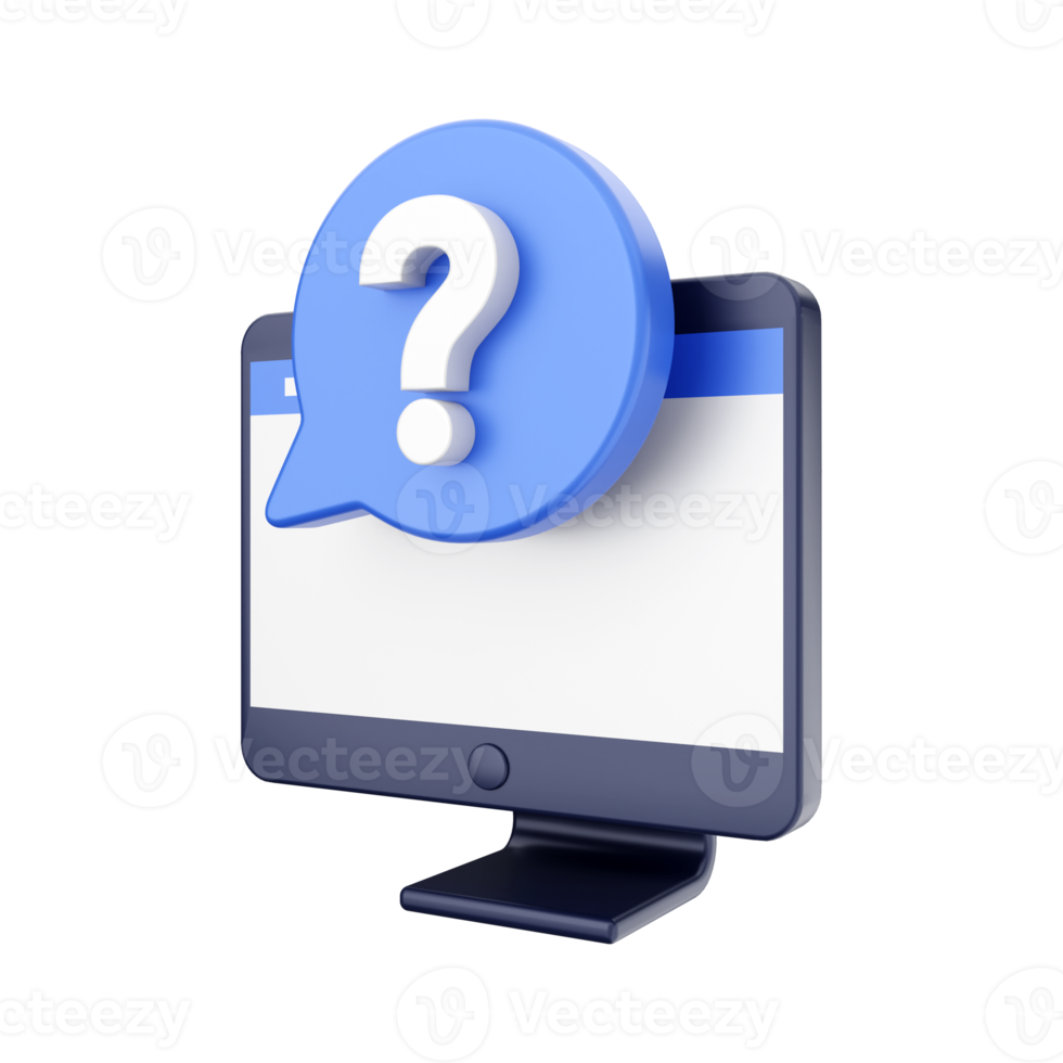3d computer function icon illustration png