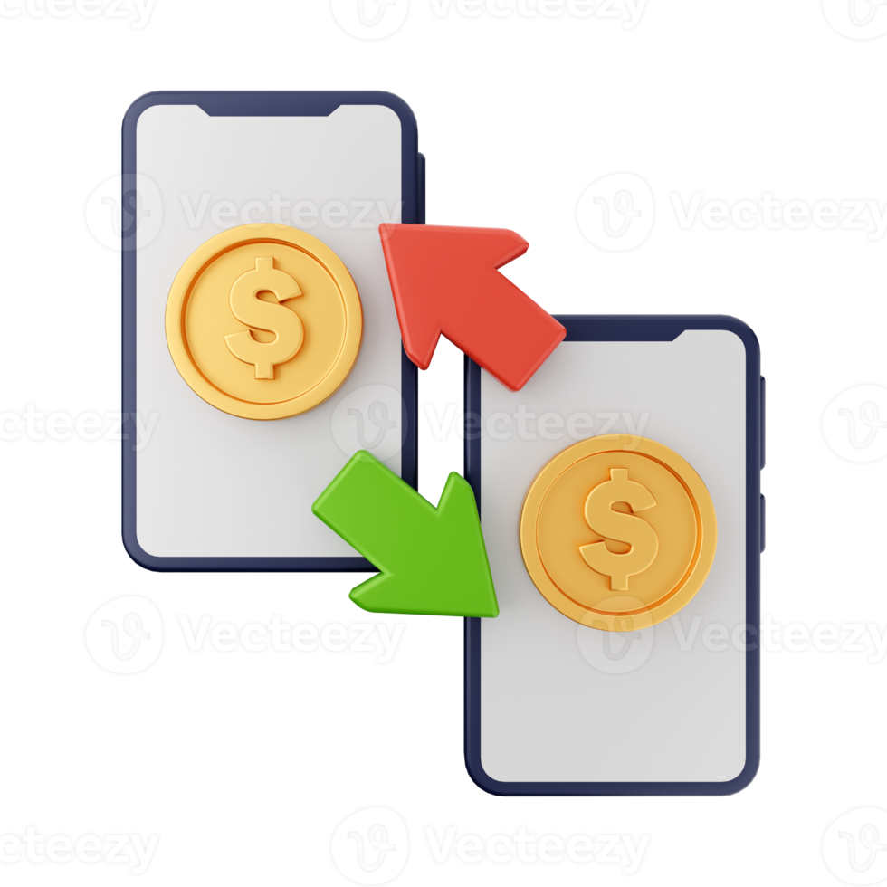 3D-Geldmünzen-Währungsdollarillustration png