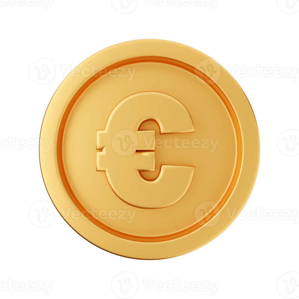 Ilustración de icono de moneda de dinero 3d png