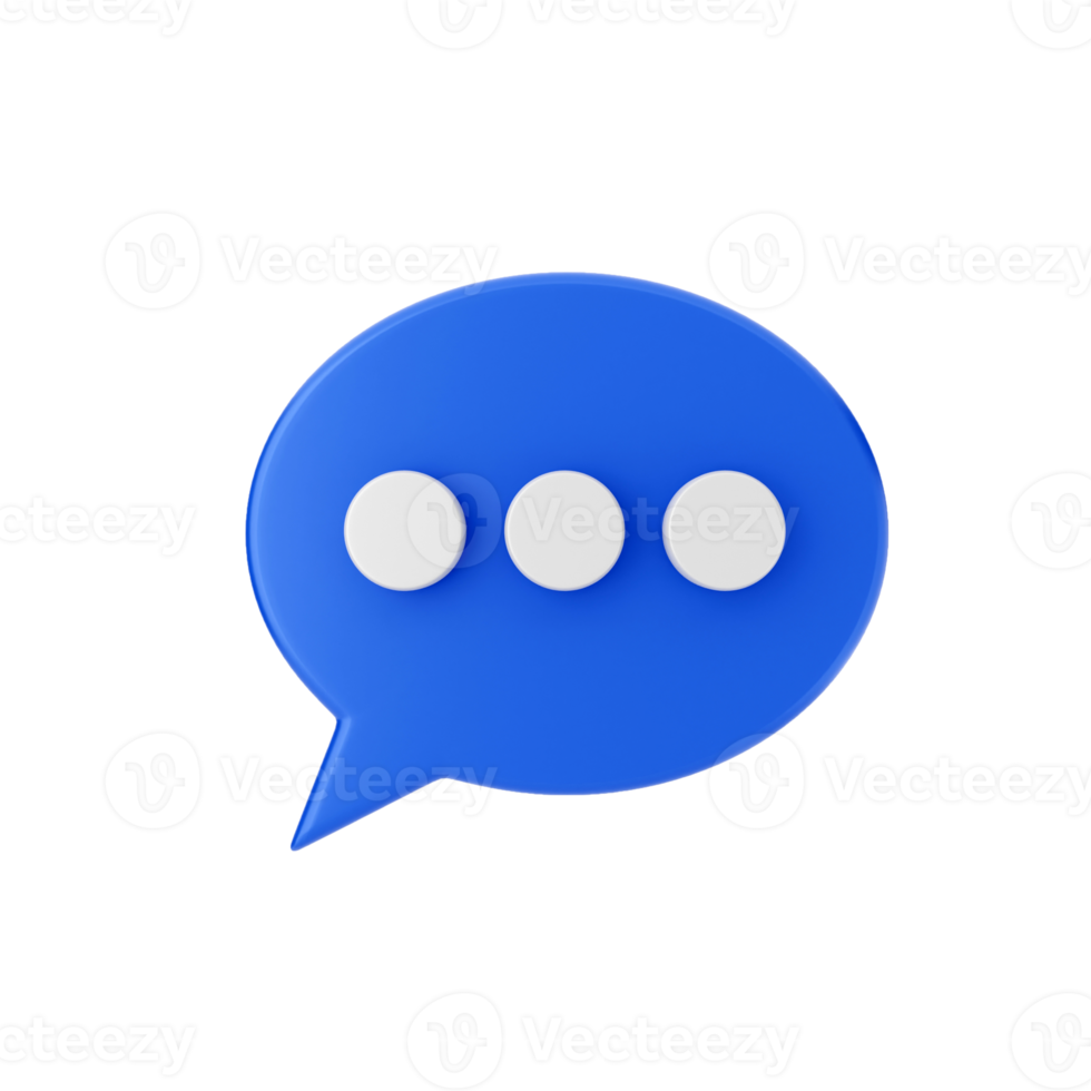 3d chat mail message notification chatting illustration png