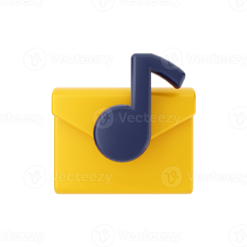 3d mail email message icon illustration png