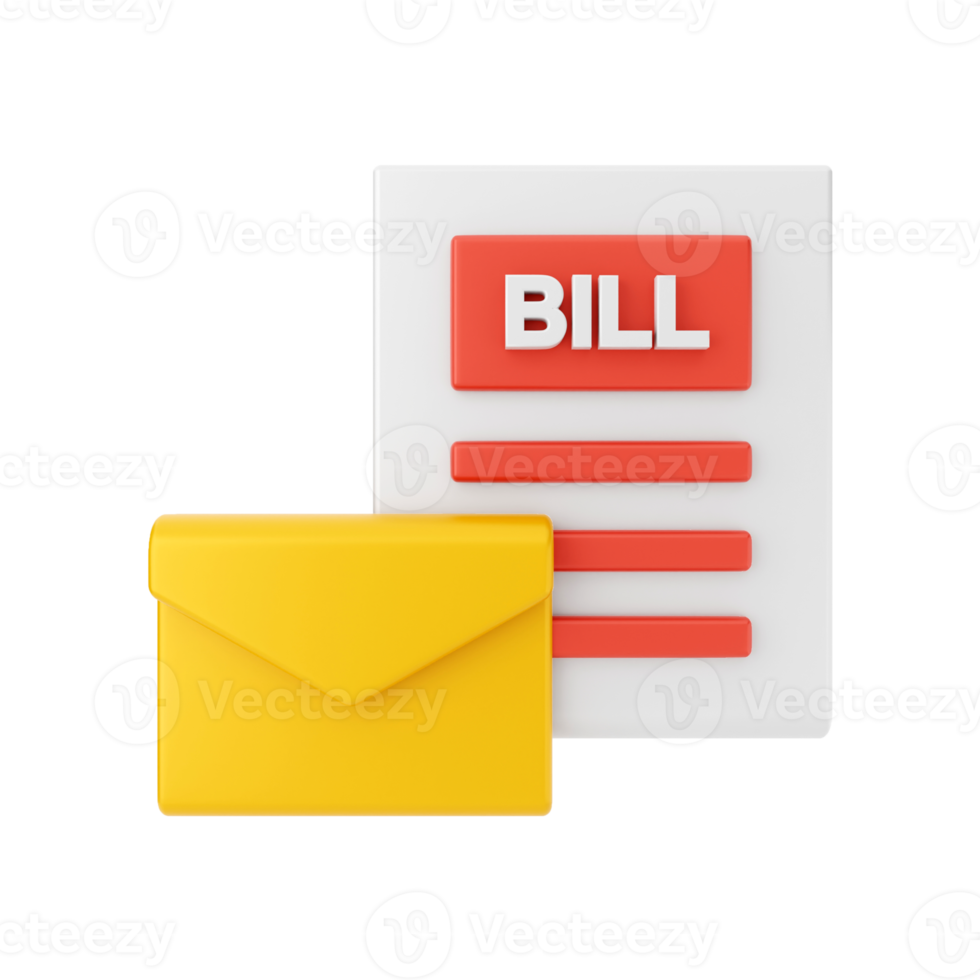 3d mail email message icon illustration png
